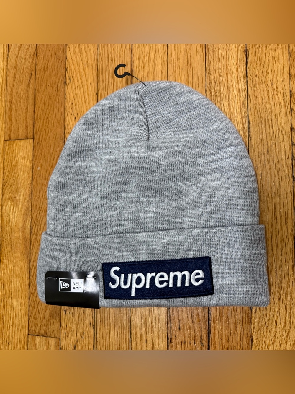 Supreme New Era Box Logo Beanie (FW25) Grey